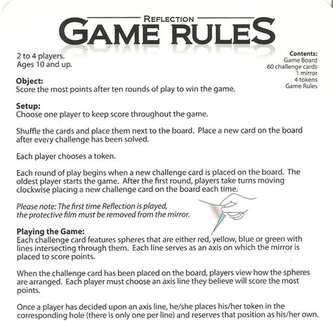 Printable Board Game Instructions